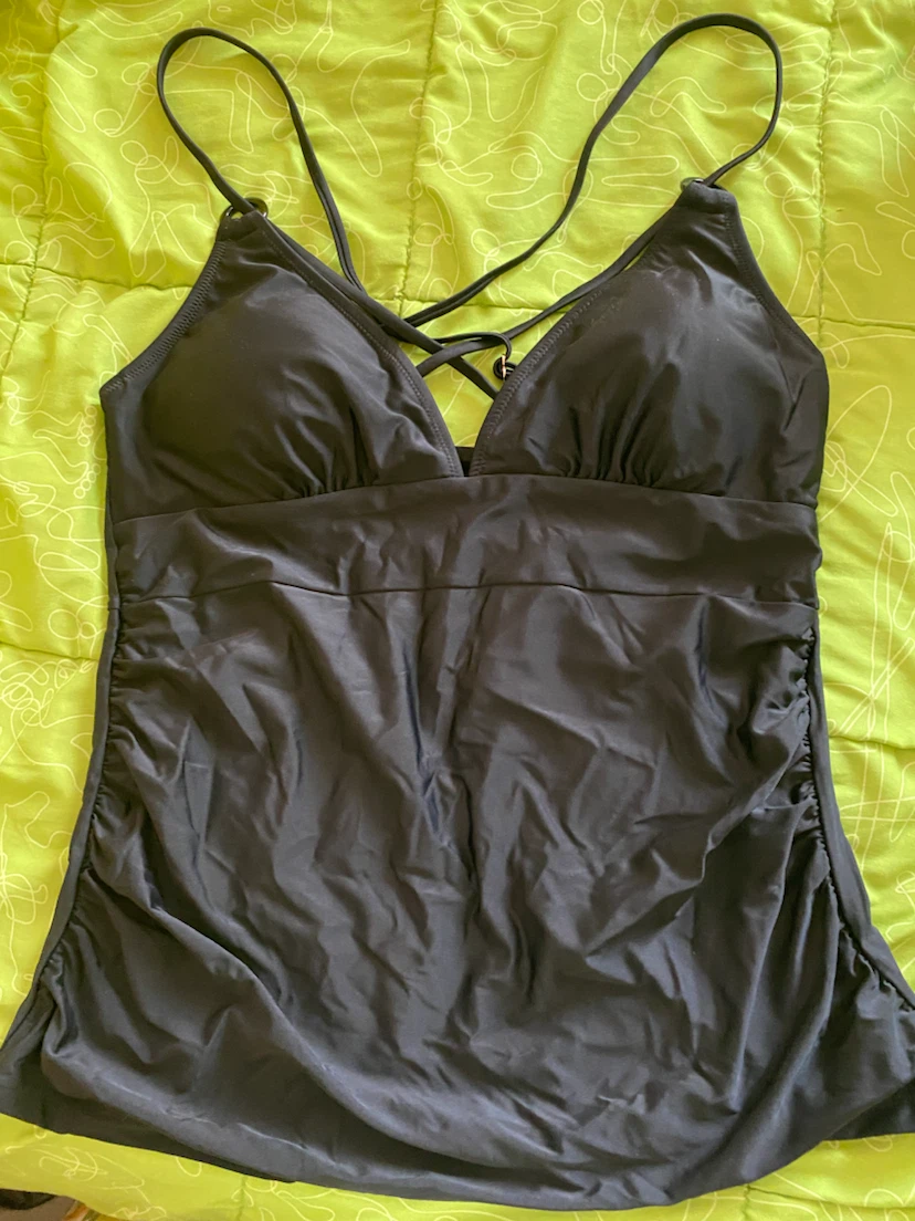 Black Tankini Top XL