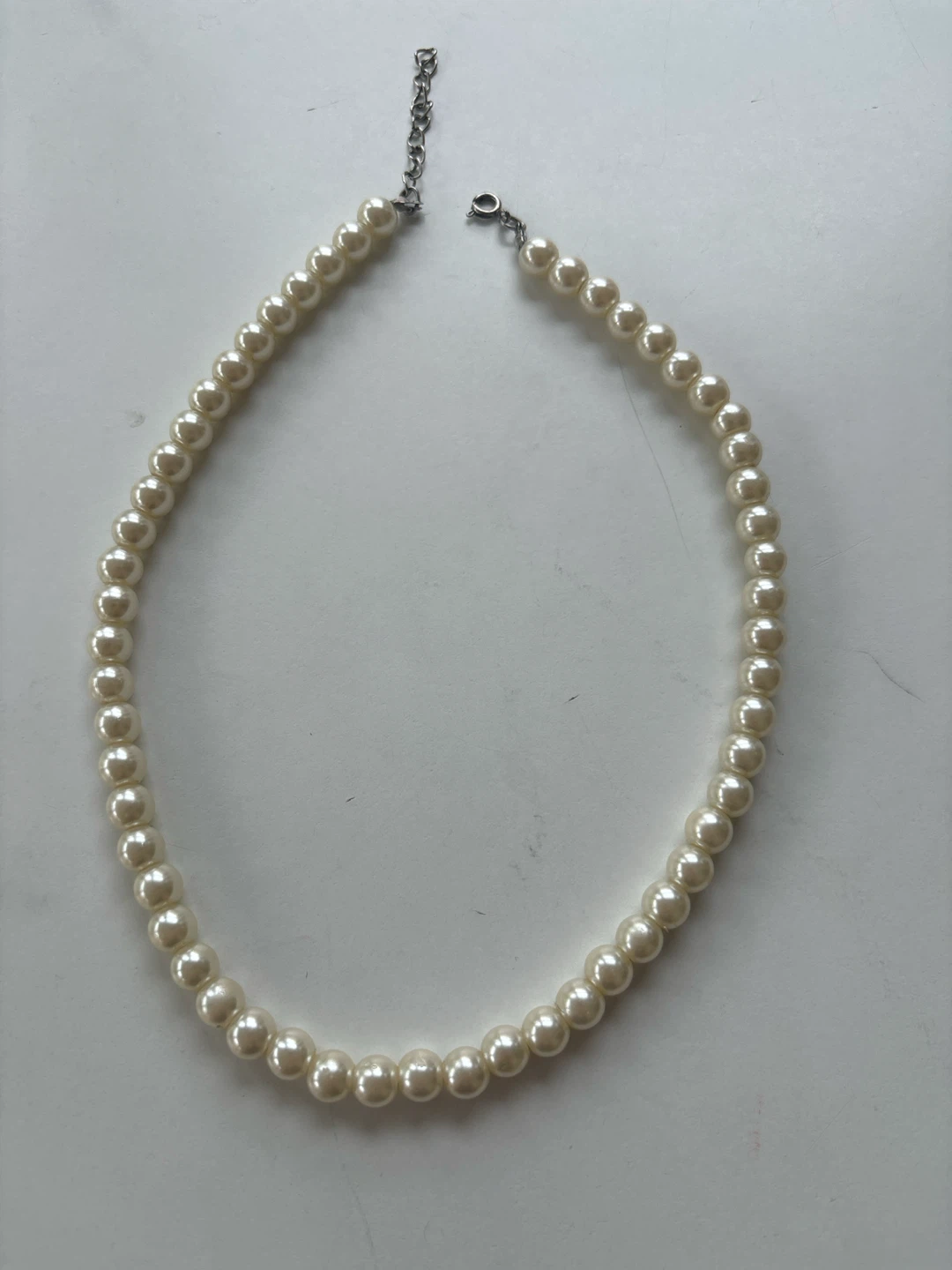 Cream Faux Pearl Necklace