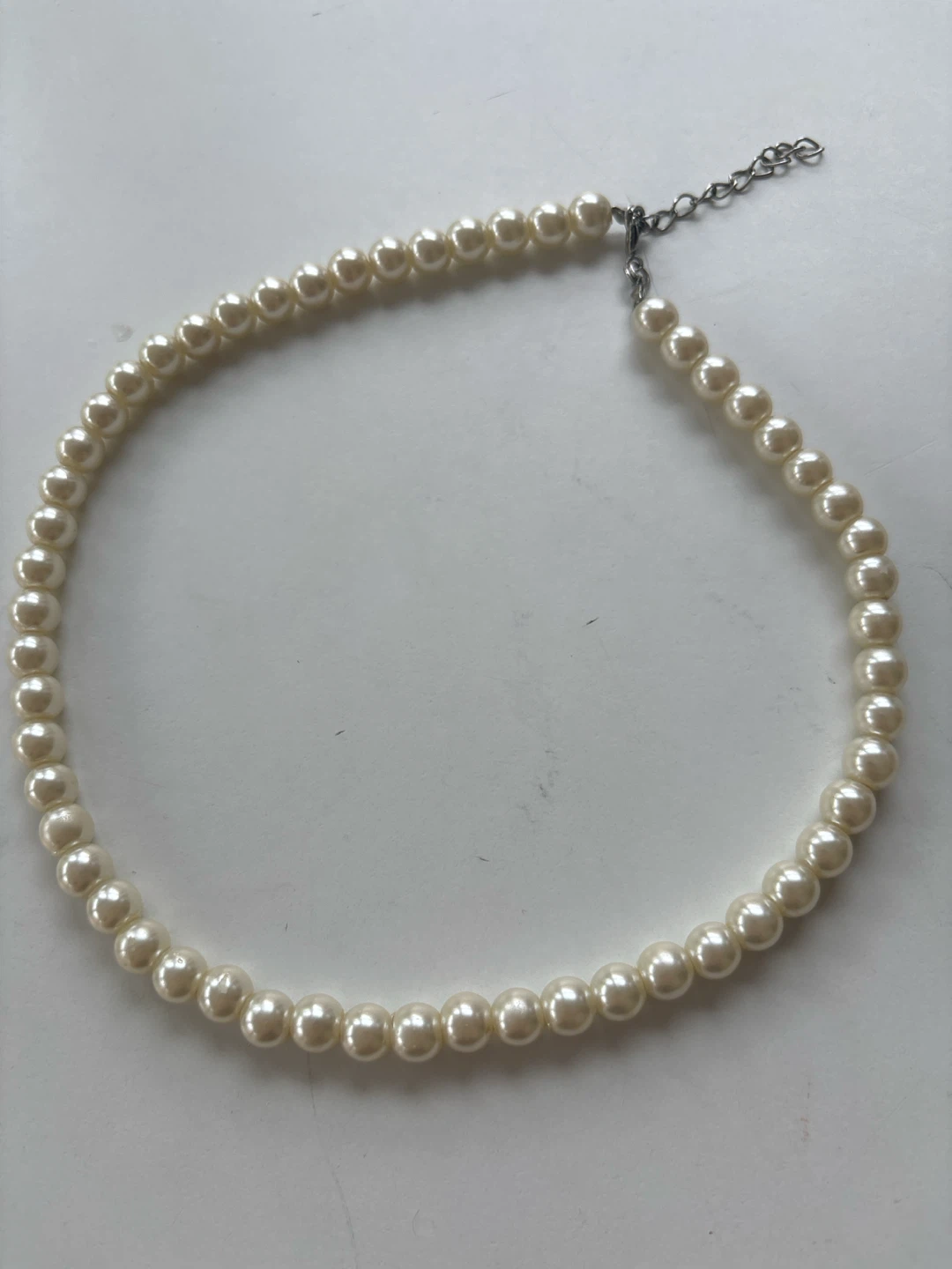 Cream Faux Pearl Necklace - photo 2
