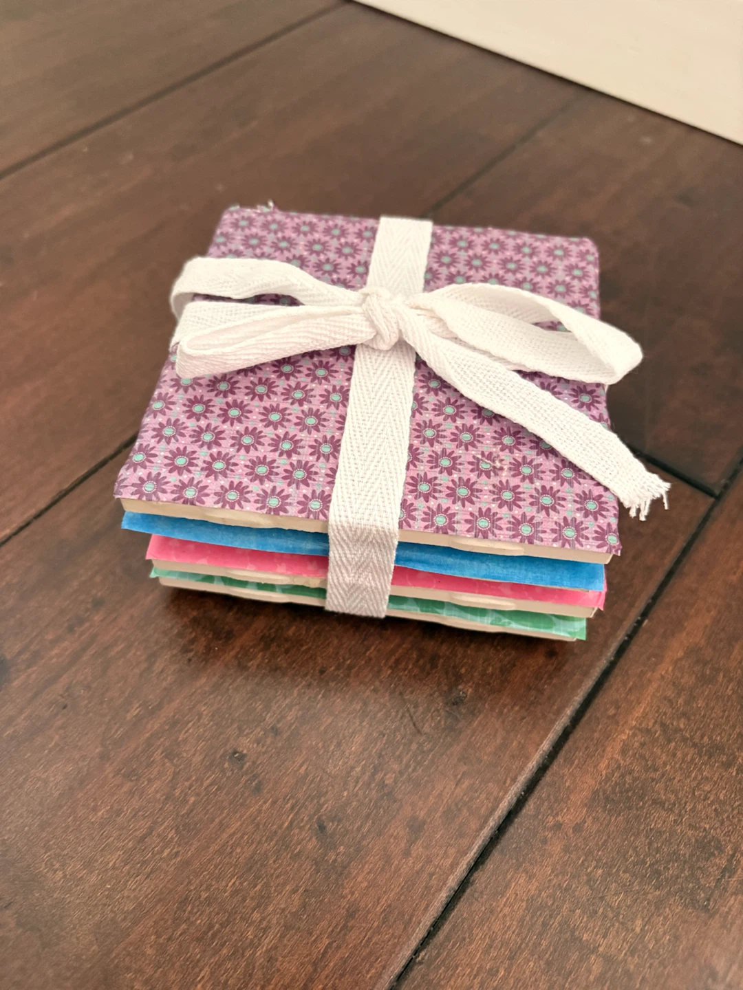 Set of 4 Square Coasters with Assorted Designs - photo 3