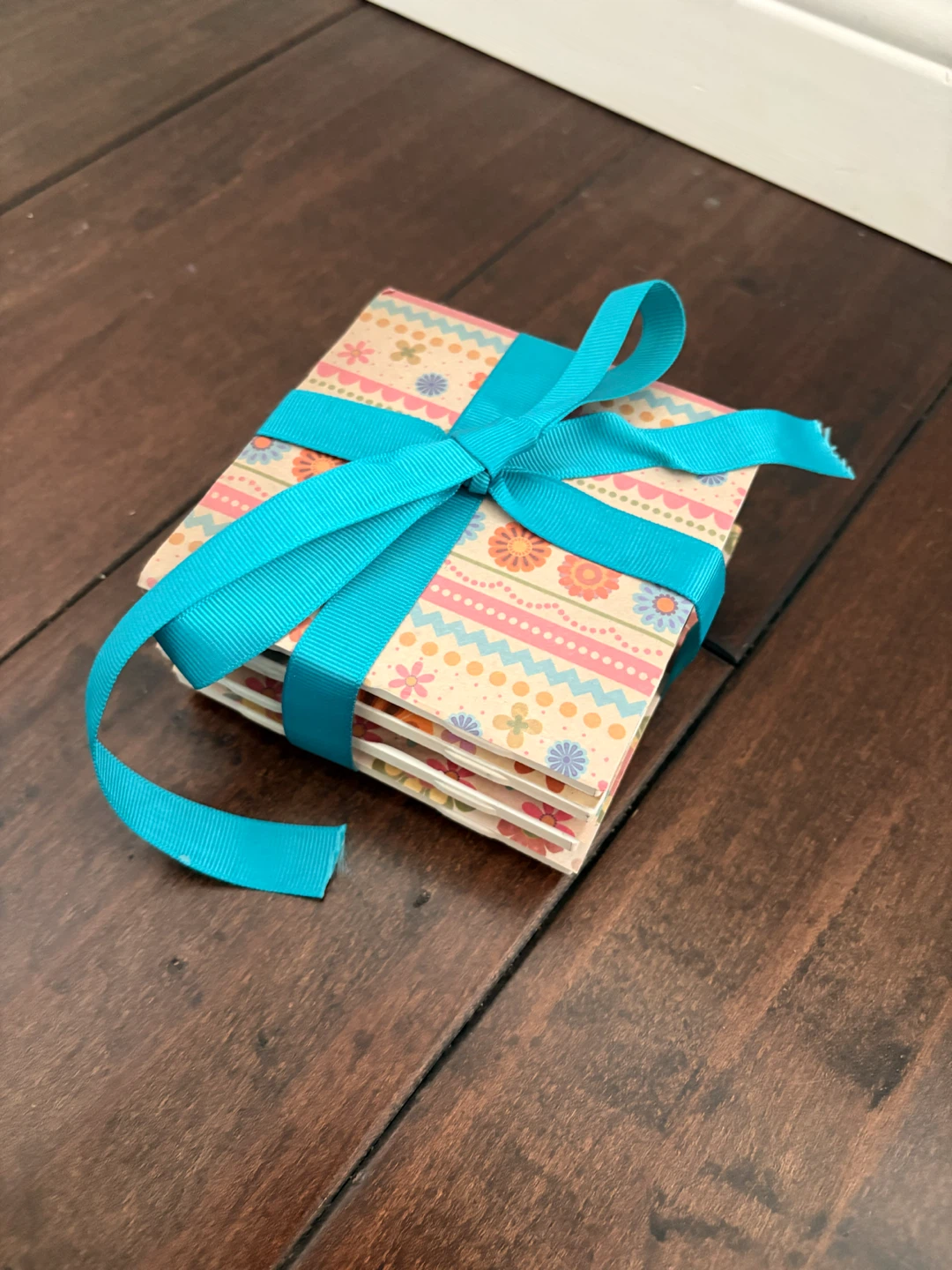 Set of 4 Square Coasters with Assorted Designs - photo 4