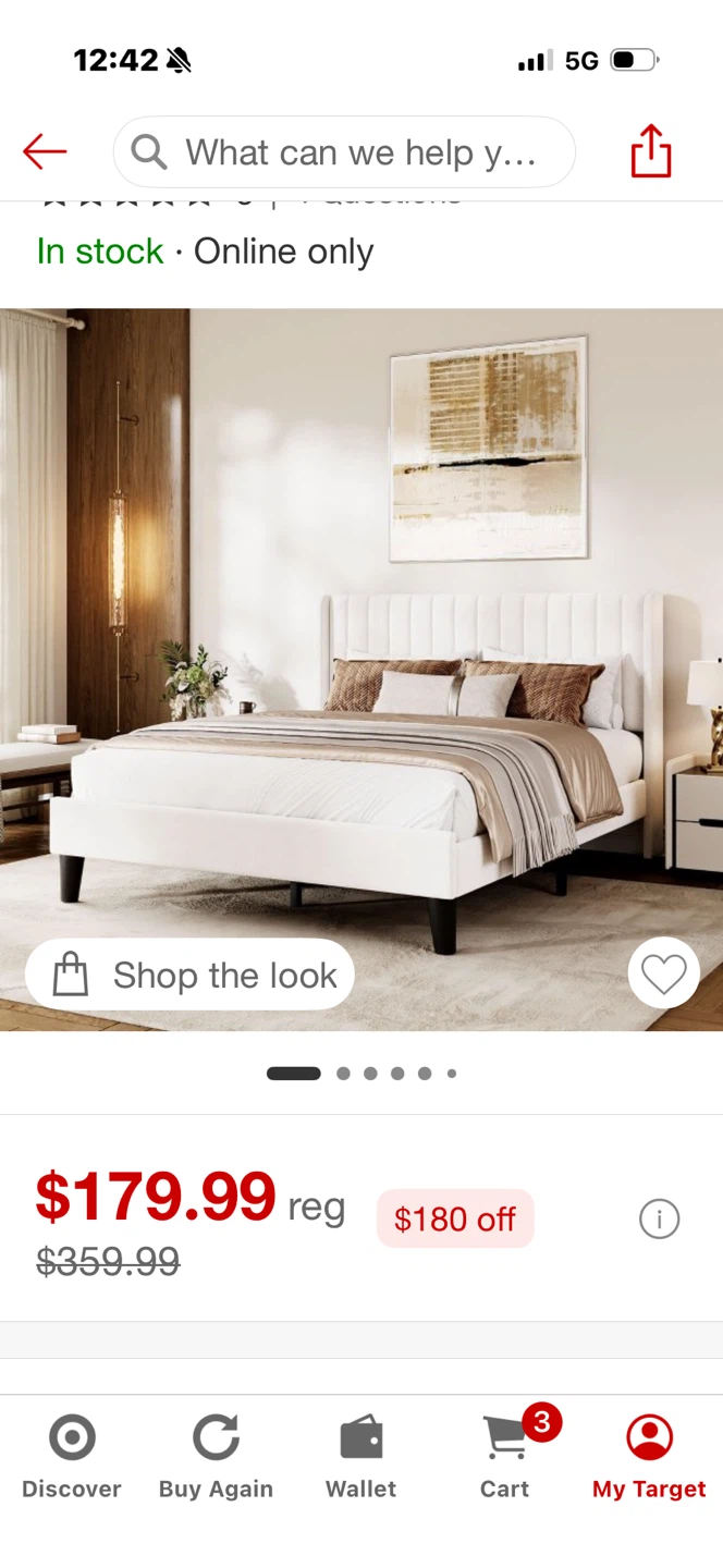 Bed frame for sale