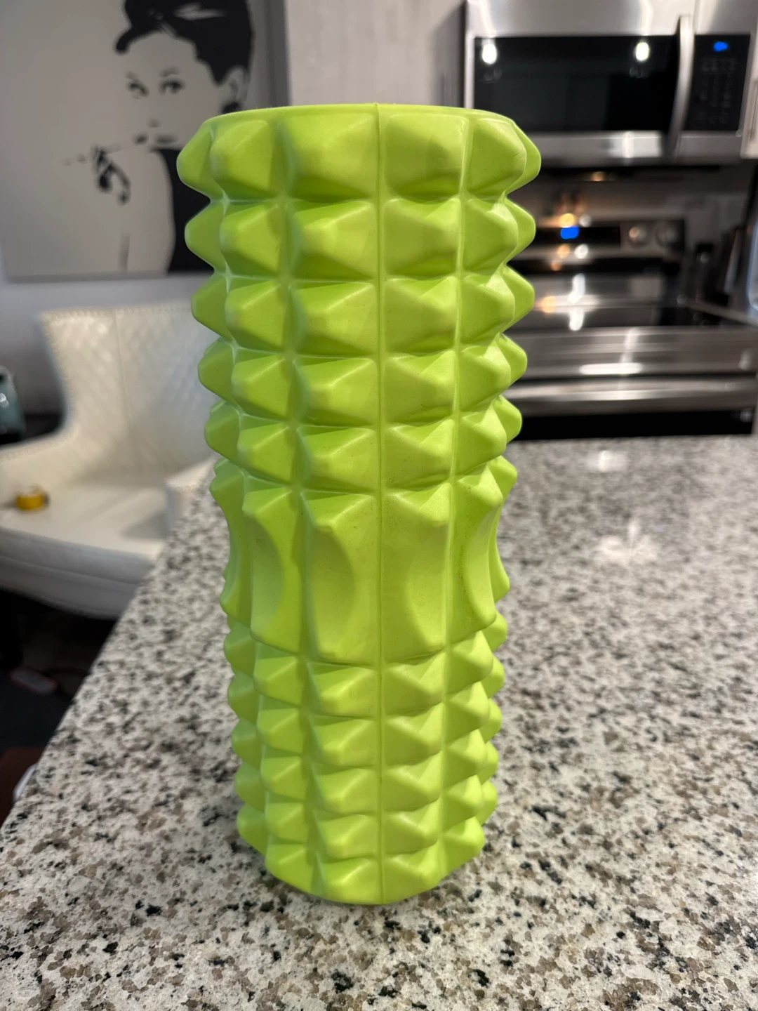 Lime Green Textured Foam Roller