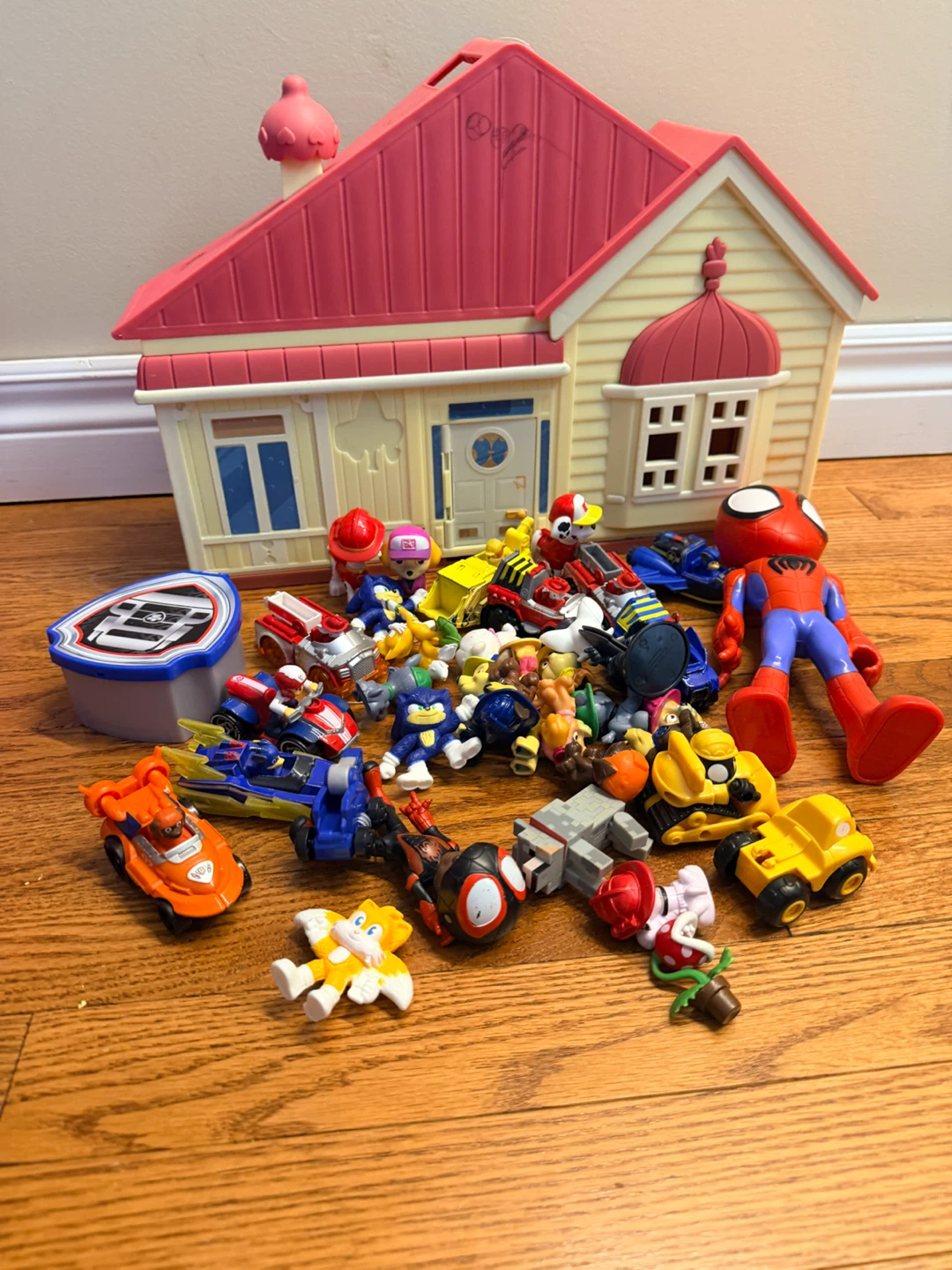 Assorted Toy Bundle: Paw Patrol, Sonic, Spiderman & More