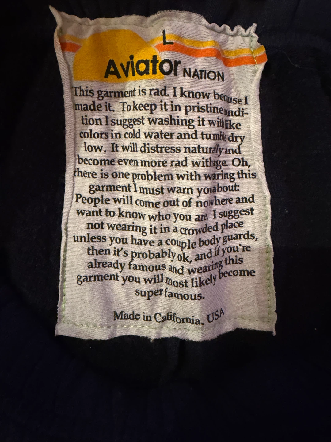 Aviator Nation sweatpants (women’s medium) - photo 2