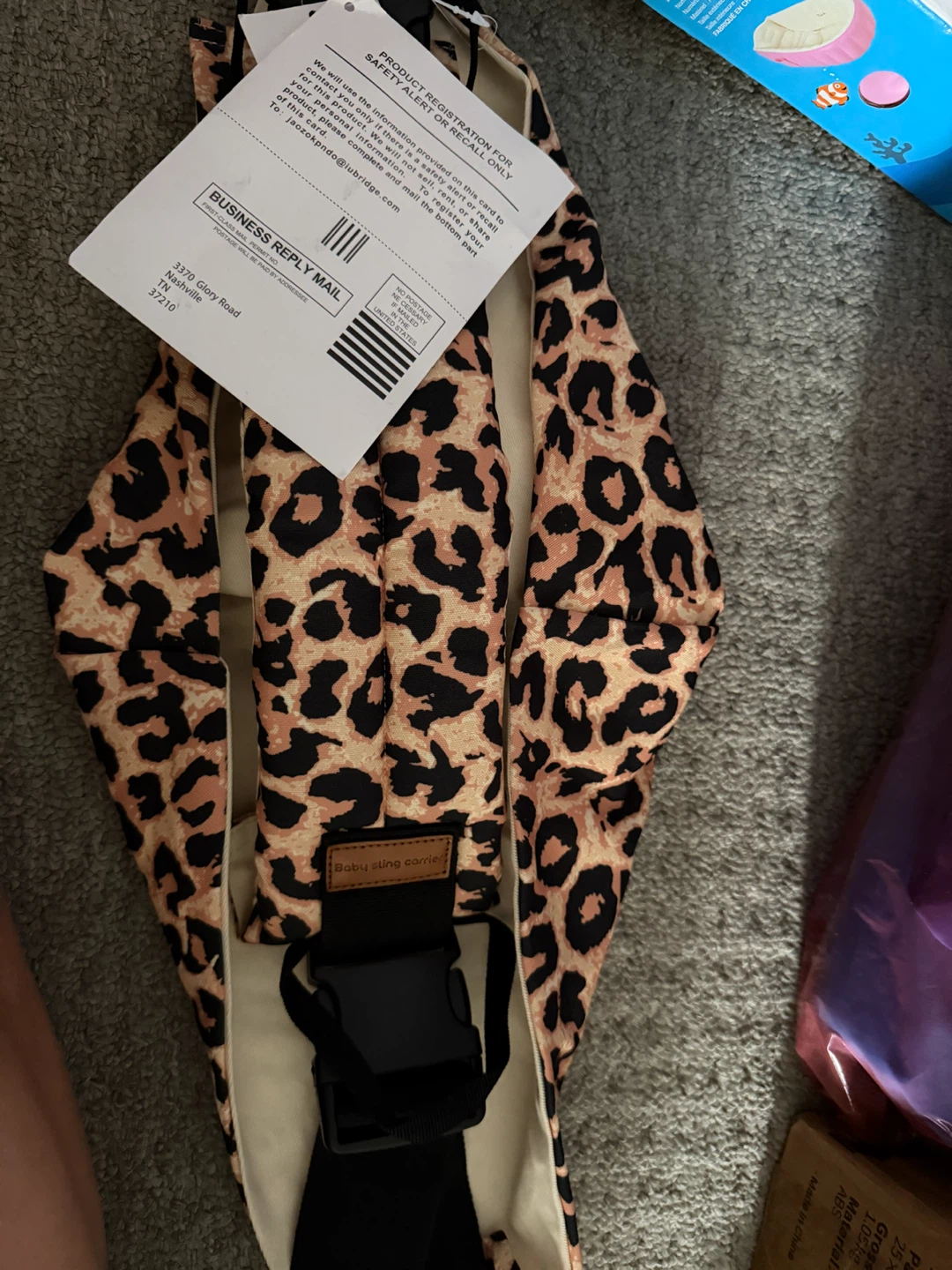 Baby Sling Carrier Leopard Print