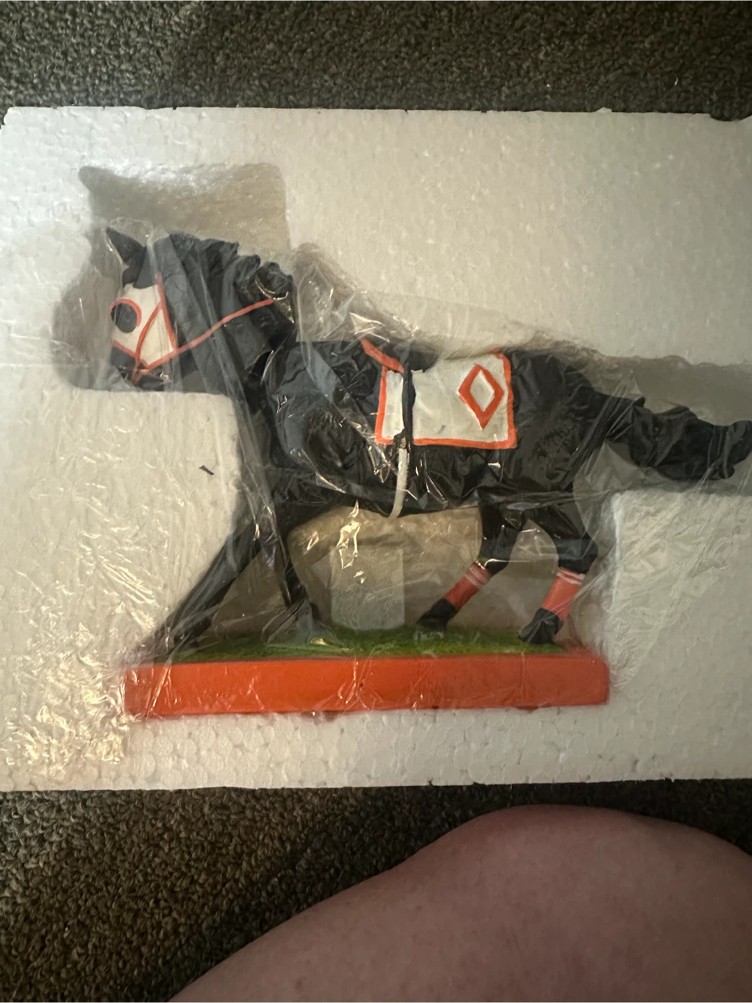 Ben’s cat racehorse bobblehead