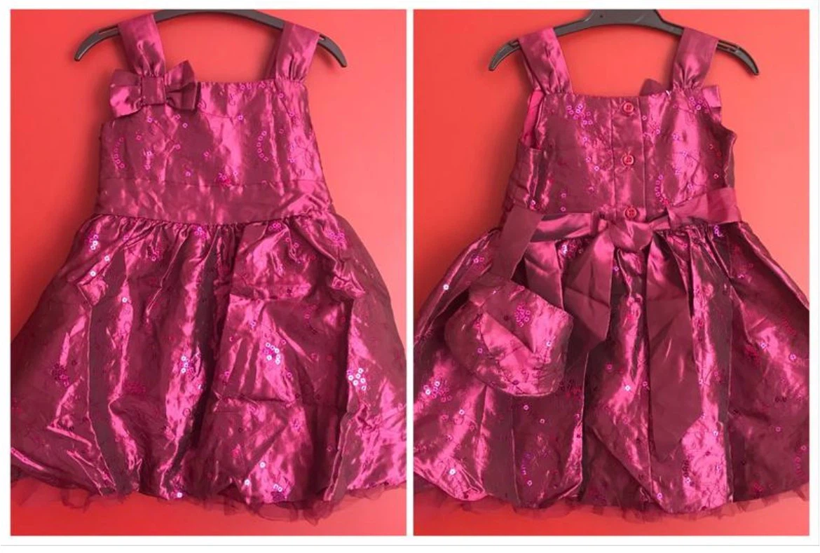 NEW Girls Party Dress with Matching Purse Size 92/98 2–3 Years