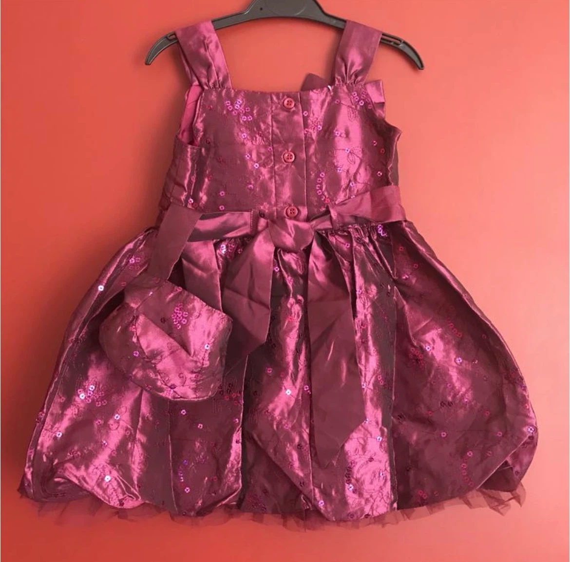 NEW Girls Party Dress with Matching Purse Size 92/98 2–3 Years - photo 4