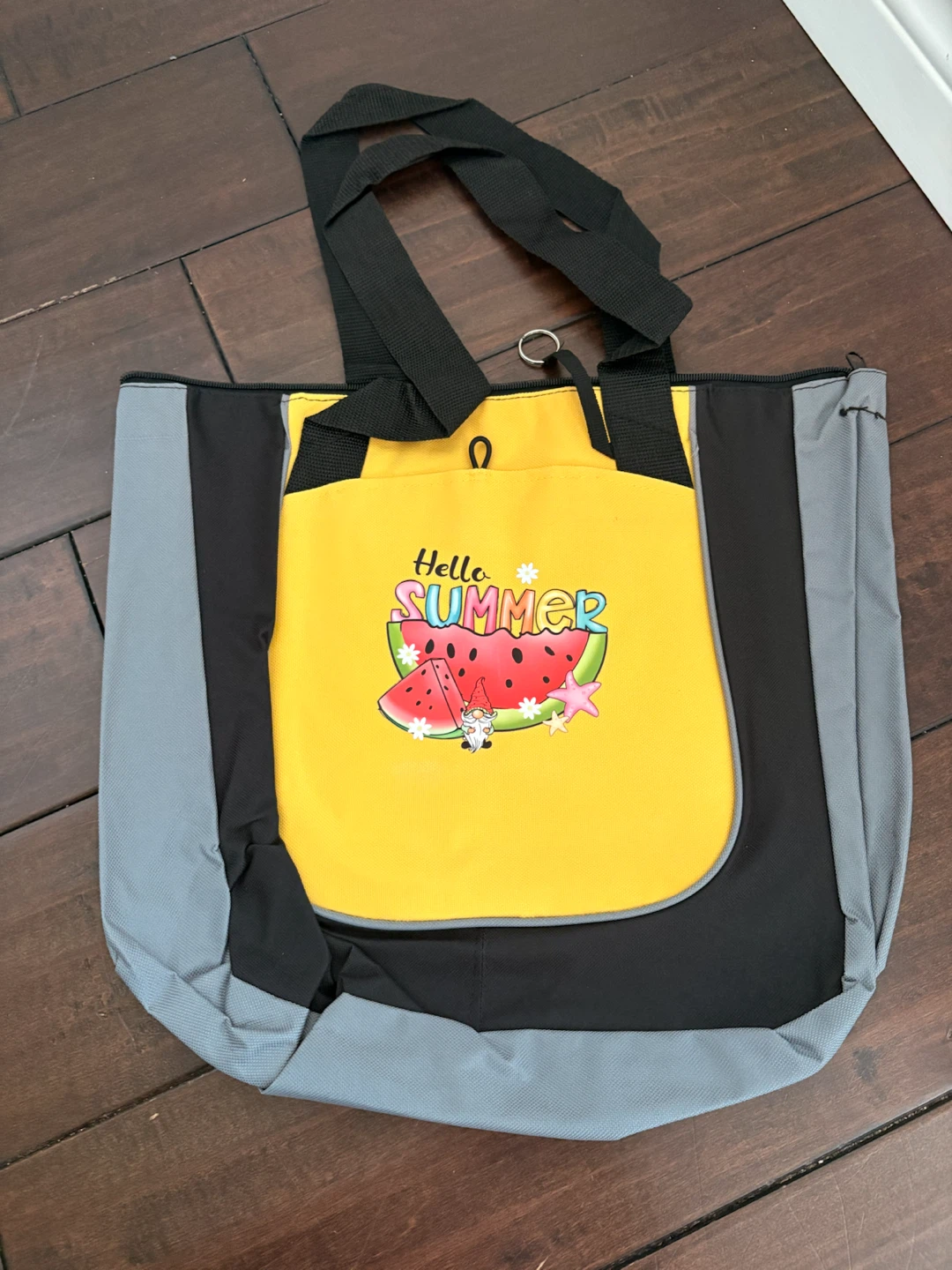 Graphic Tote Bag~grey/yellow/black - photo 4