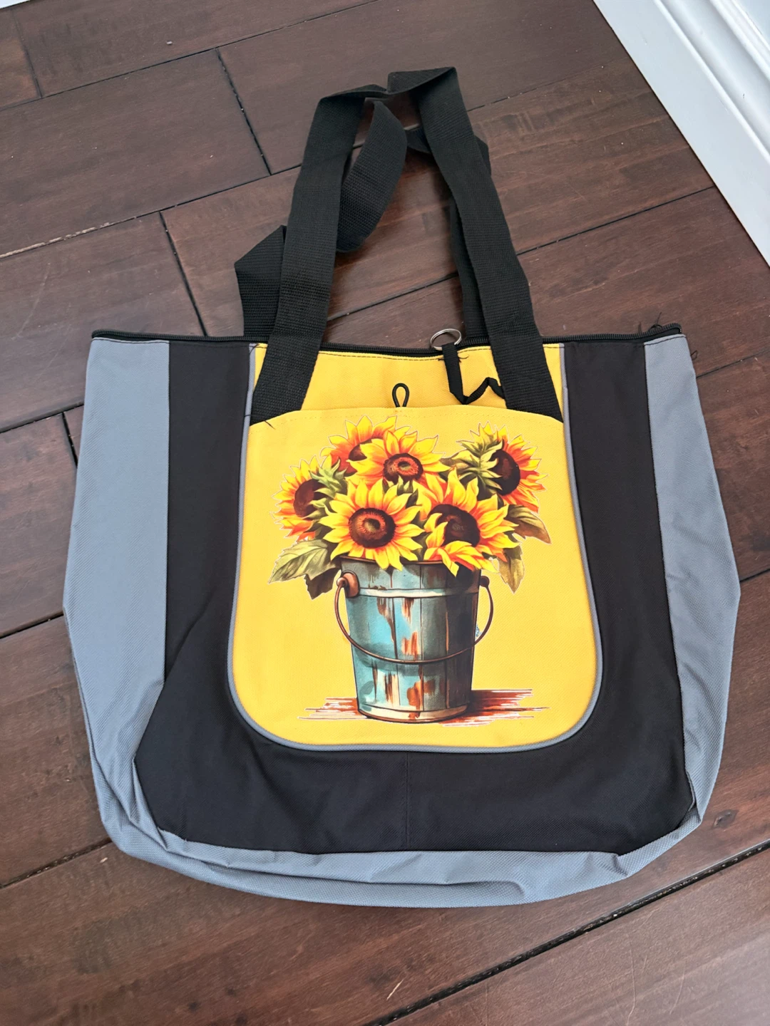 Graphic Tote Bag~grey/yellow/black - photo 5