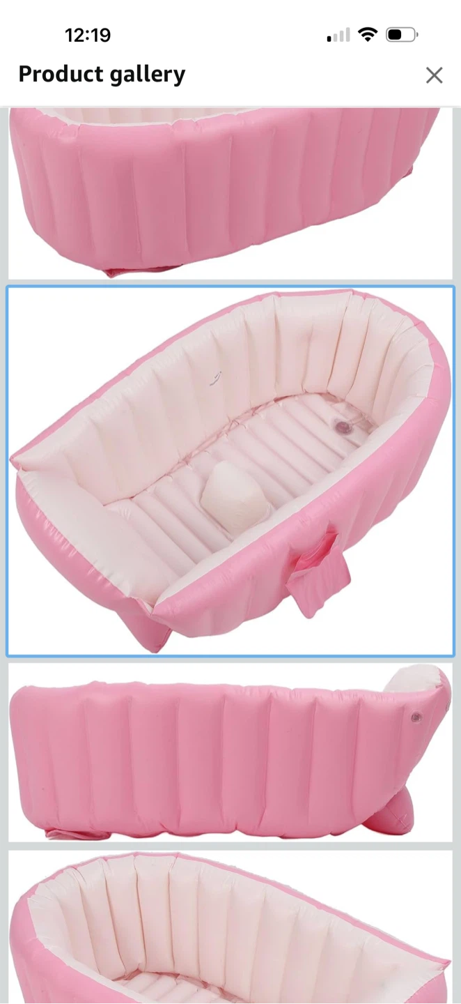 LAISANIM Inflatable Baby Bathtub - Pink - photo 2