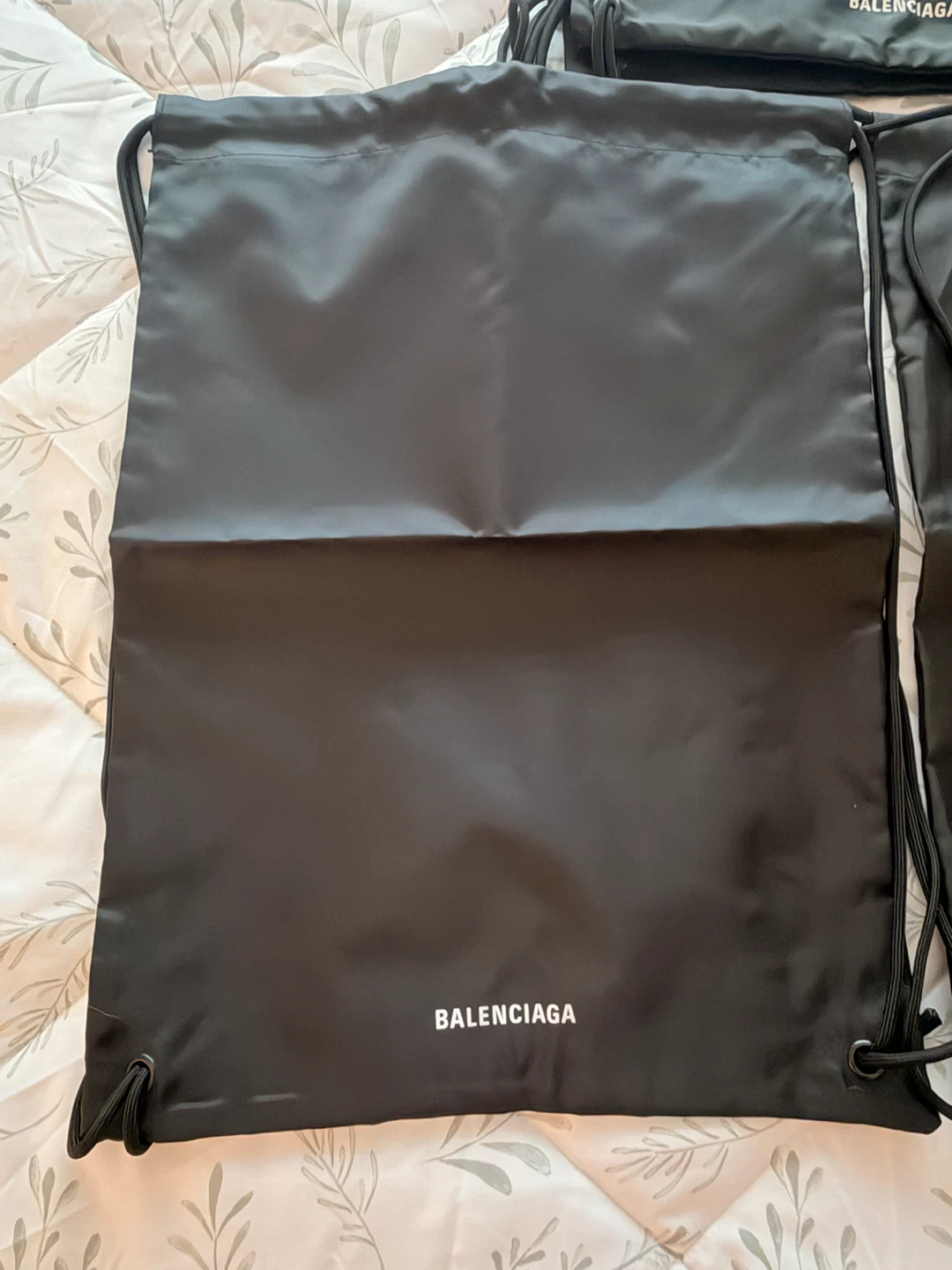 Balenciaga Black Drawstring Bag