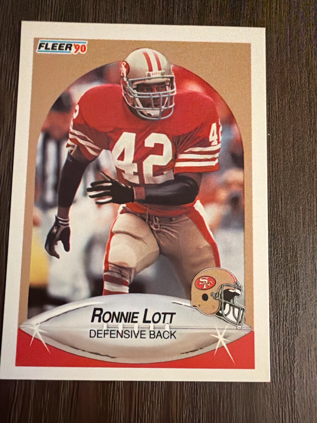 1990 Fleer Ronnie Lott Football Card