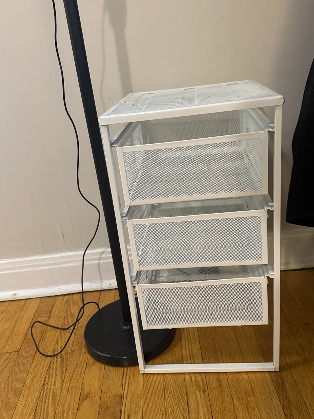 Touch screen Floor Lamp and Ikea Storage Cart - photo 2