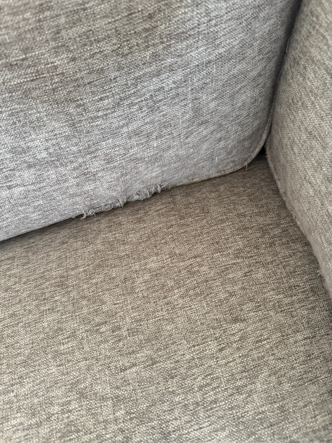 Grey Sectional Sofa with 2 Throw Pillows - photo 2