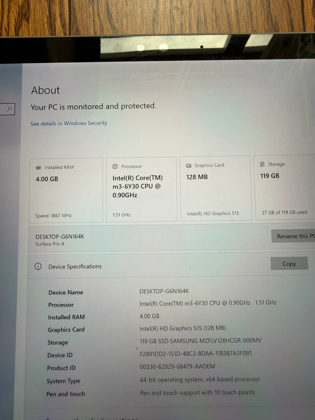 Microsoft surface pro 4  touchscreen with keyboard - photo 3
