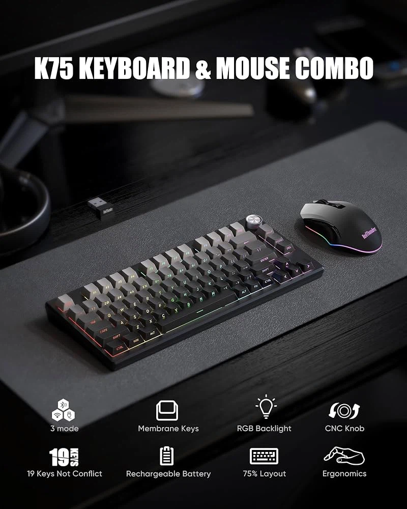 K75 Wireless Keyboard and Mouse Combo - photo 2