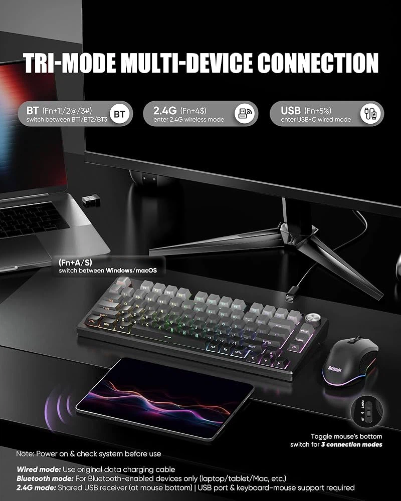 K75 Wireless Keyboard and Mouse Combo - photo 3