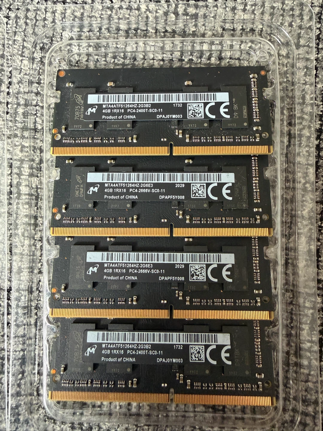 Micron DDR4 RAM 16GB (4x4GB) 2400MHz SODIMM