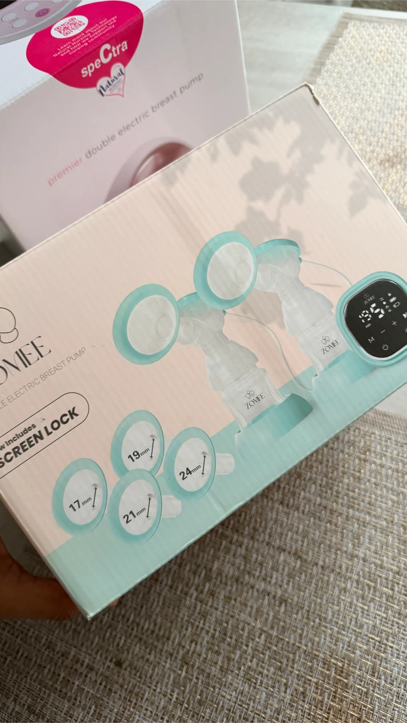 Zomee Double Electric Breast Pump with Accessories