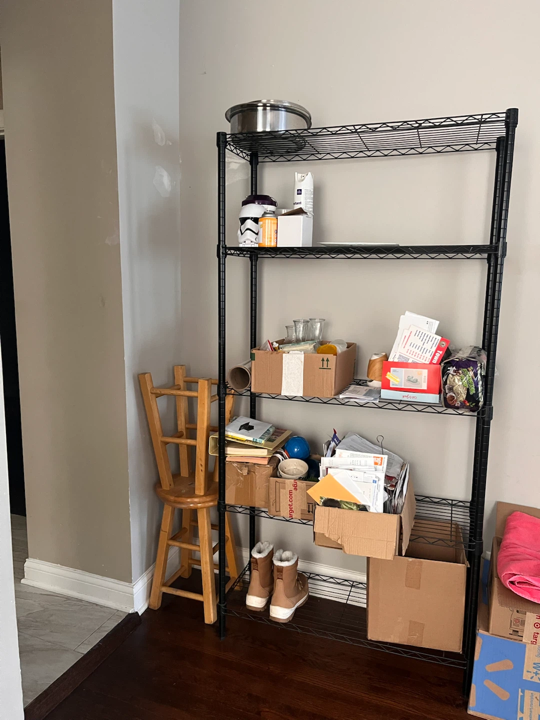Metal rack organizer