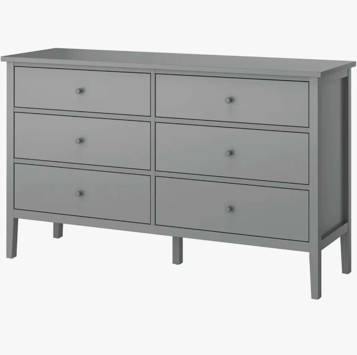 IKEA HEMNES 6-drawer dresser, gray - photo 2
