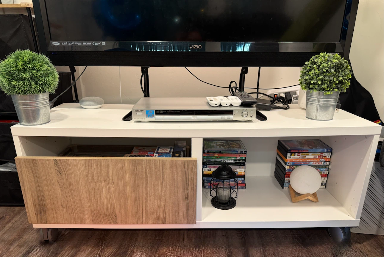 Custom IKEA BESTÅ Entryway Bench / Shoe Storage with Cushion