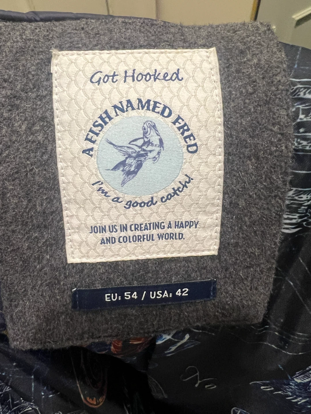 A Fish Named Fred Grey Wool Blend Jacket - EU 54 / USA 42 - photo 3