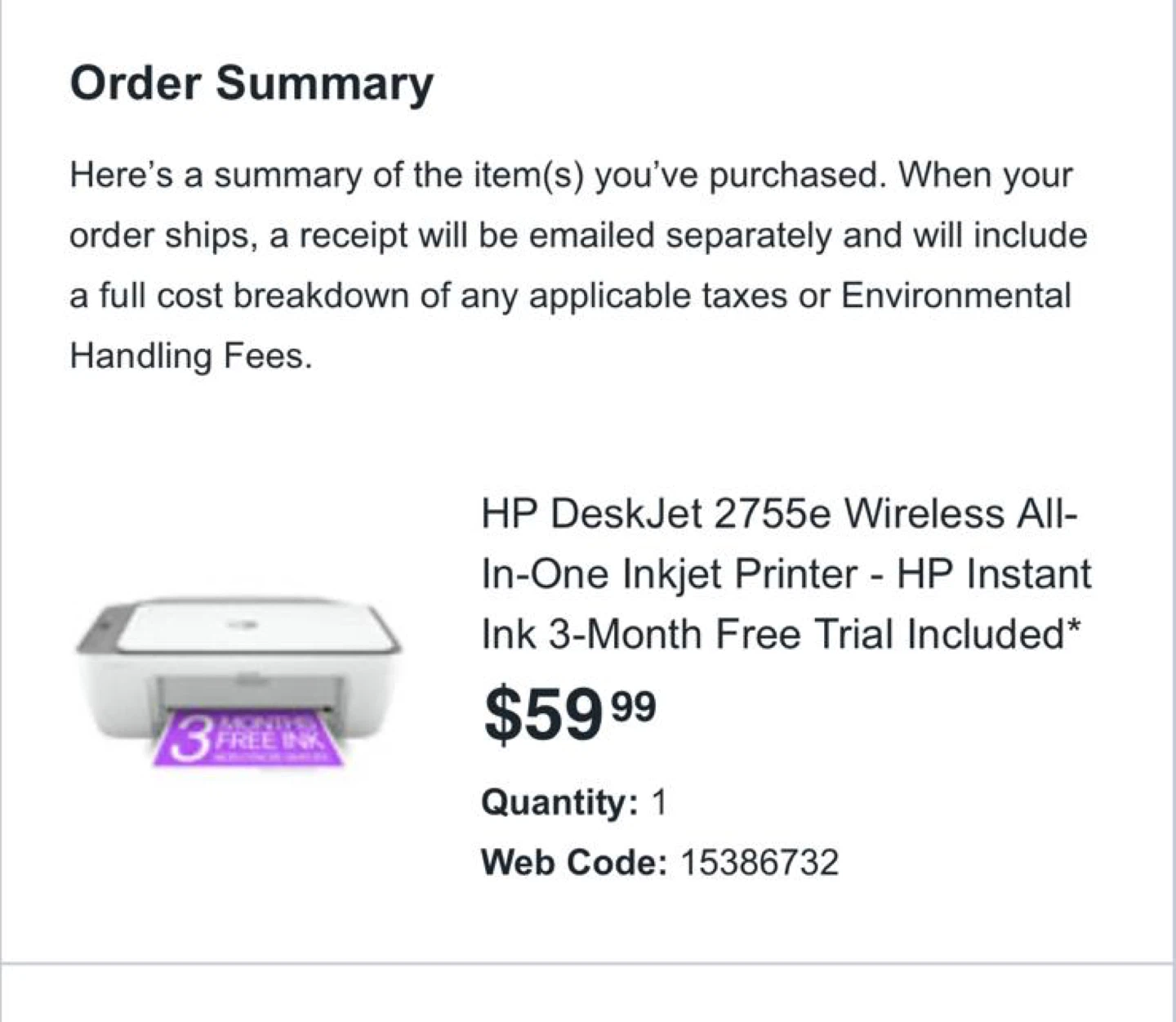 HP DeskJet Printer