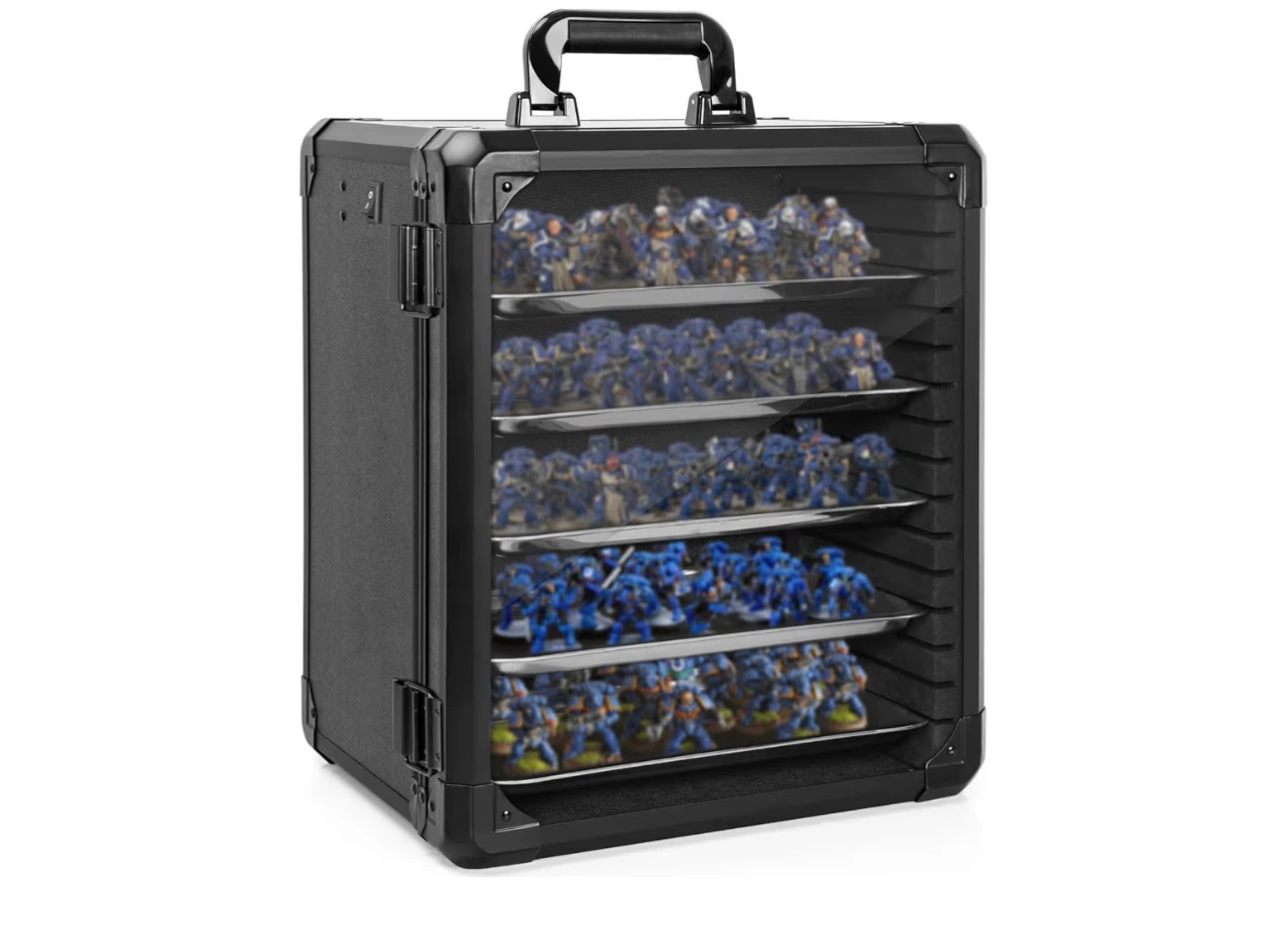 Black Miniature Display Case with 6 Shelves - photo 3