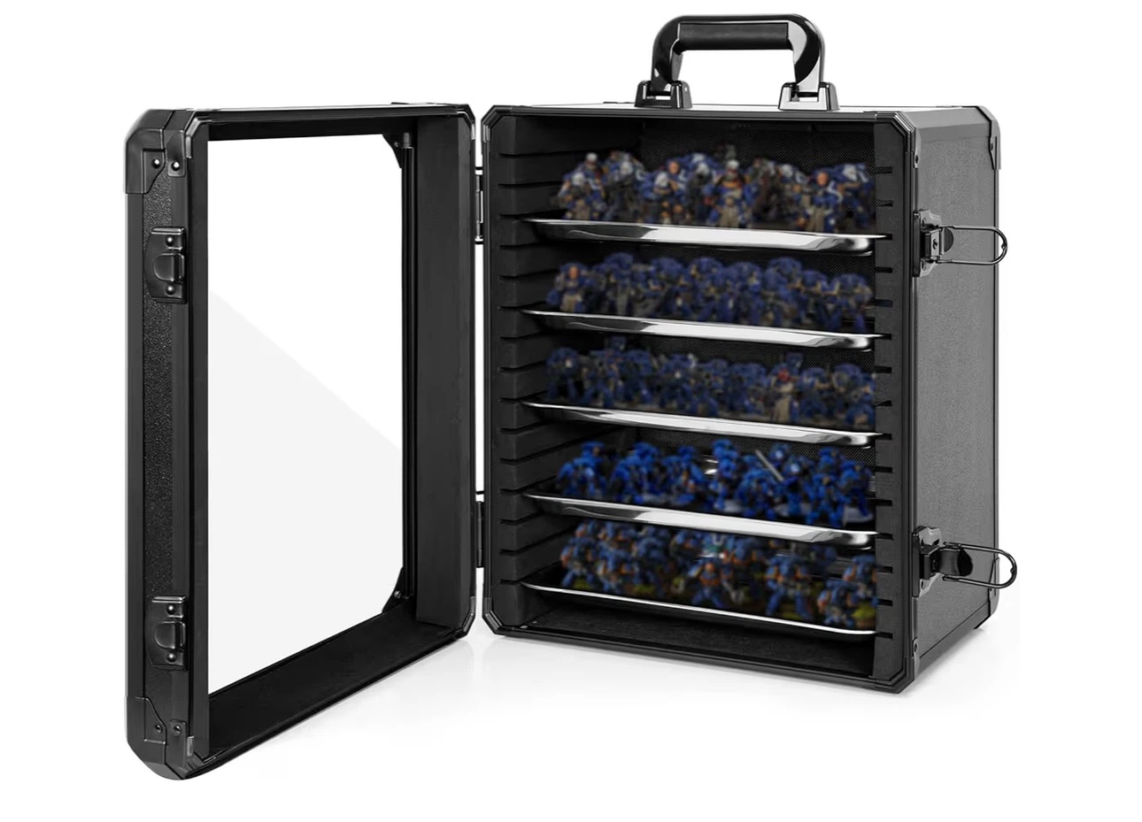 Black Miniature Display Case with 6 Shelves - photo 4