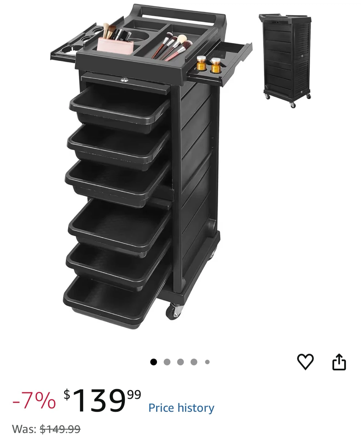 Multipurpose Tool Cart with 6 Tiers