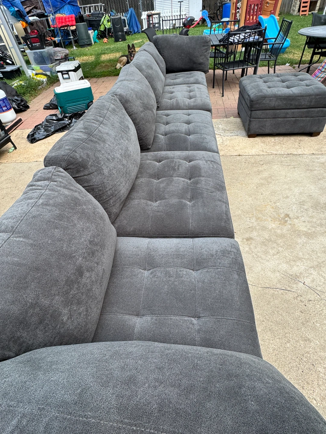 Thomasville Sectional Sofa with Storage Ottoman - photo 4