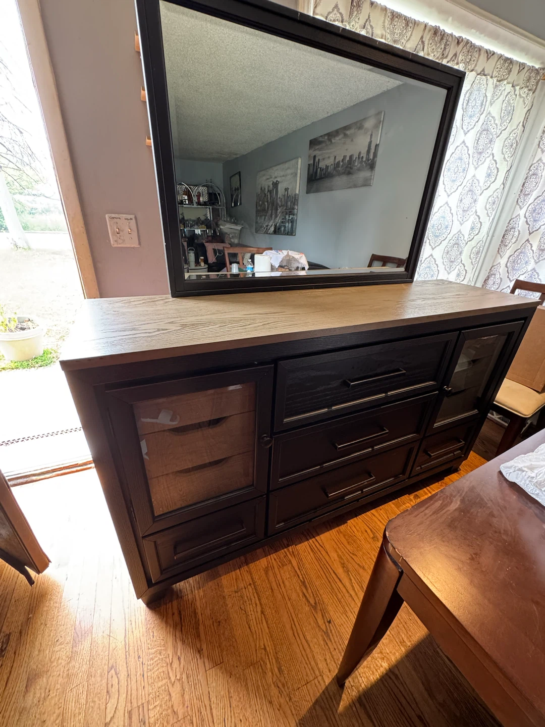 Dresser with Mirror and night stands