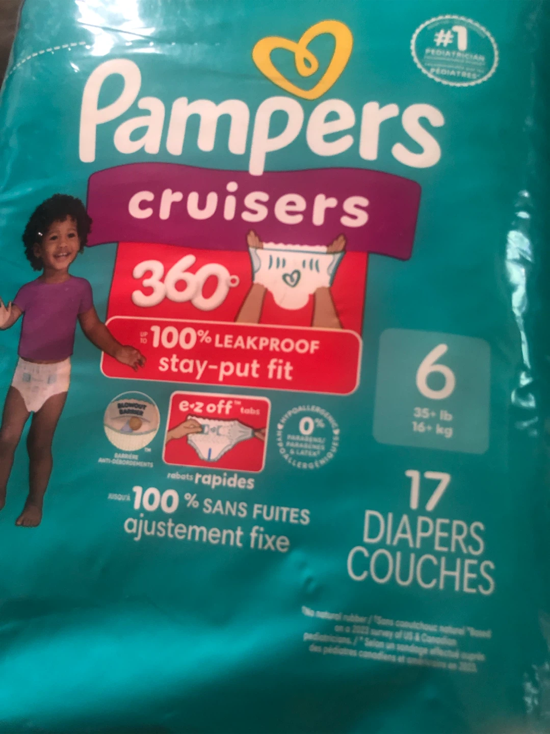 Pampers Cruisers Size 6 Diapers - 17 Count