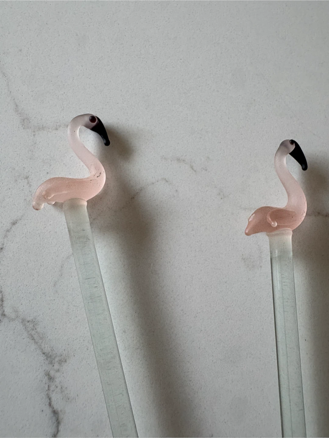 Vintage Glass Flamingo Stir Sticks - photo 3