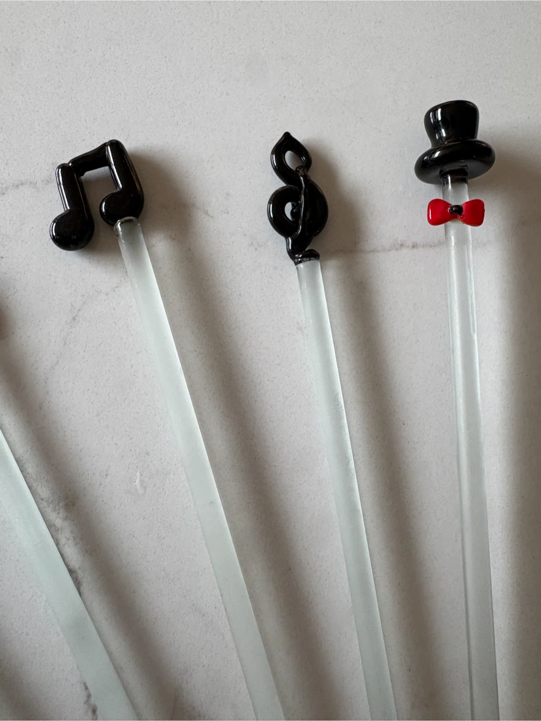 Set of 5 Vintage Music Themed Stirrers - photo 3