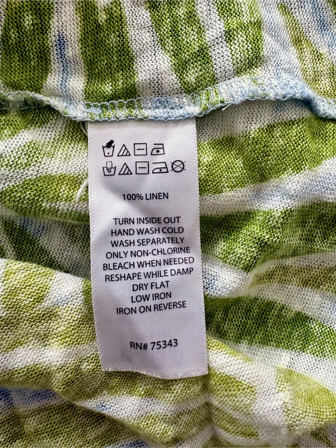 100% Linen Shirt, Medium - photo 3