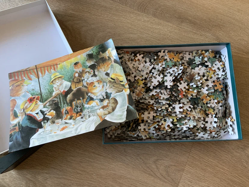 1000 Cat Puzzle Meowsterpiece of Western Art - photo 3