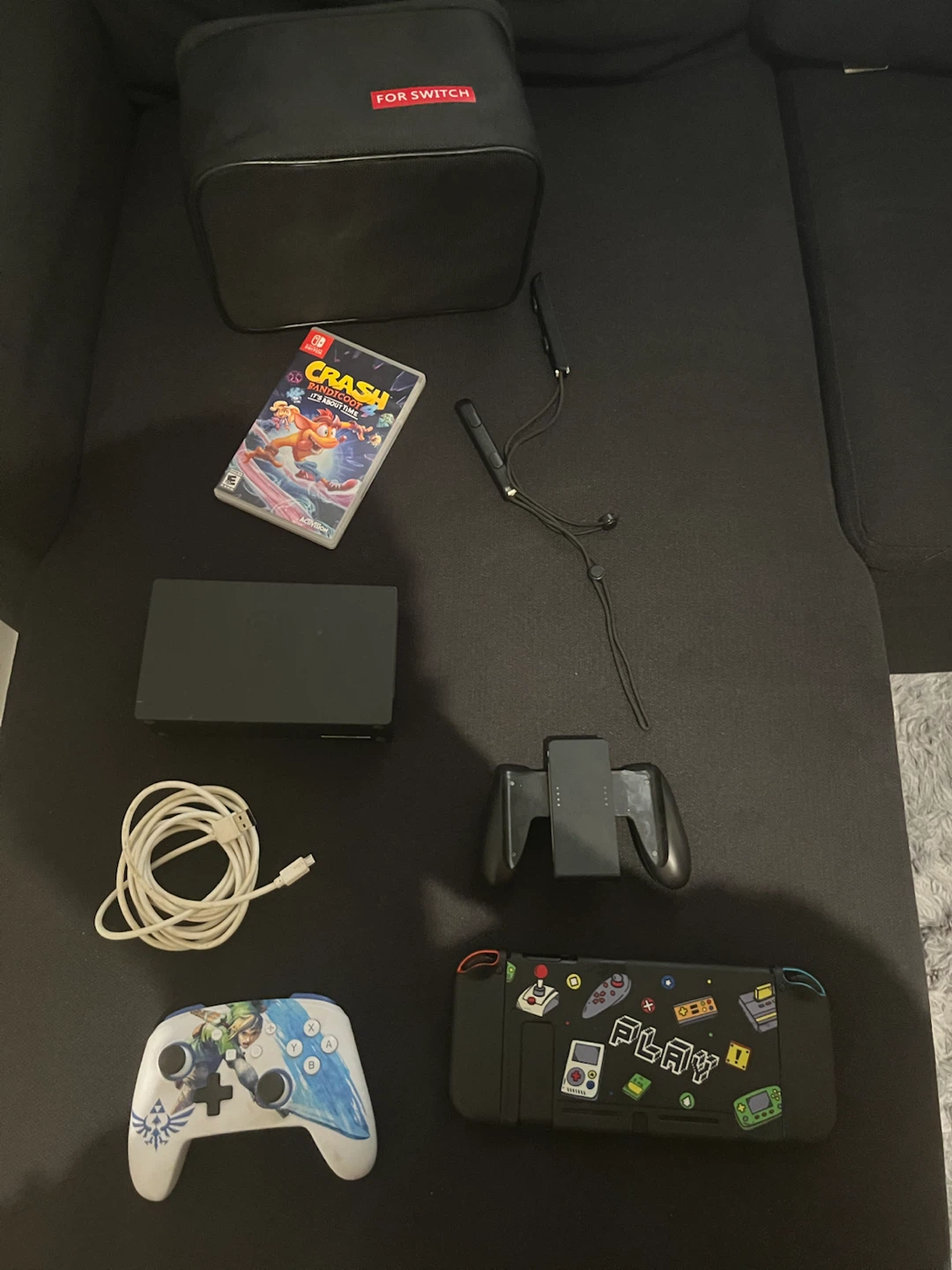 Nintendo Switch Console with Games and Accessories - photo 2