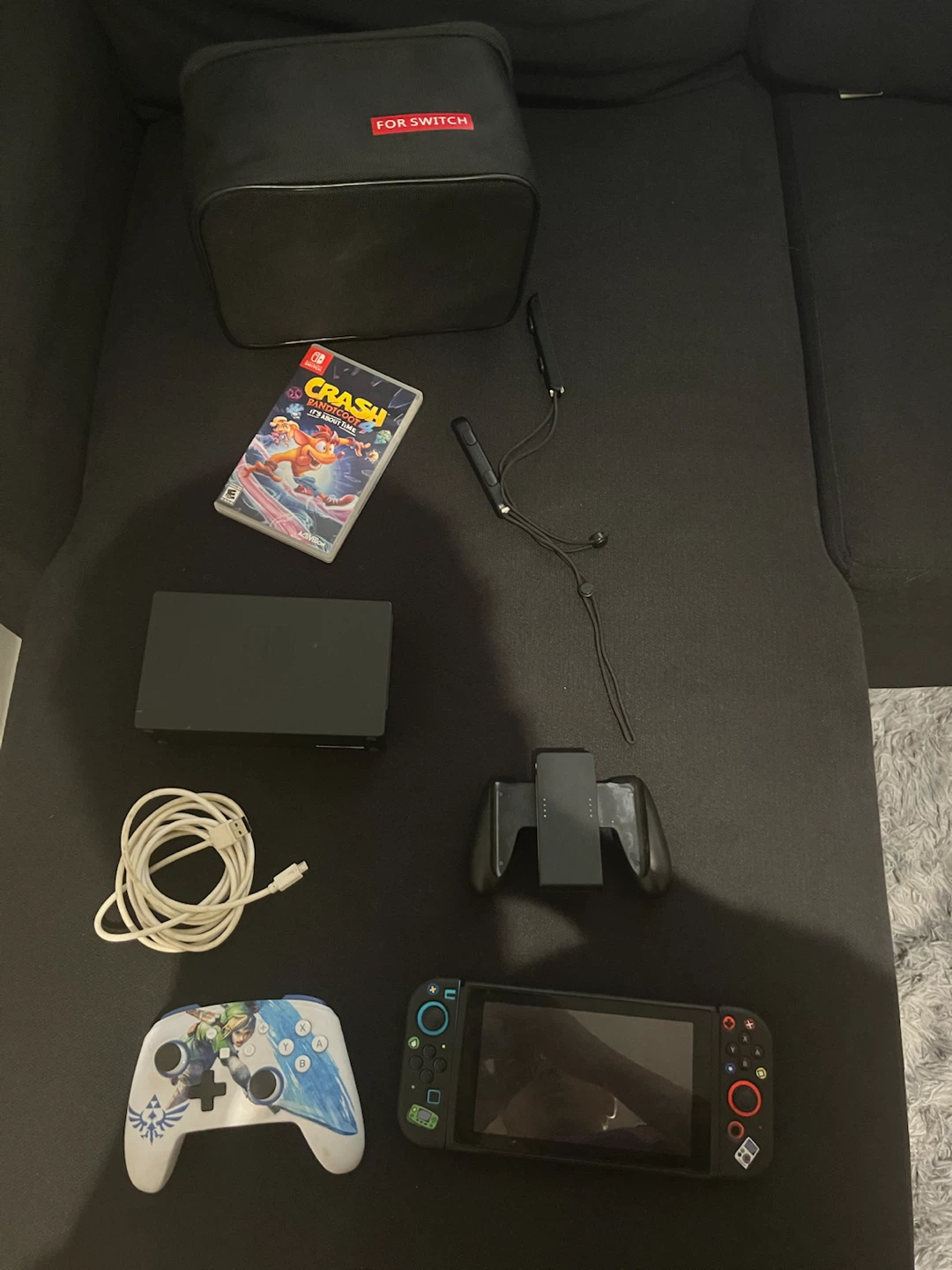 Nintendo Switch Console with Games and Accessories - photo 3