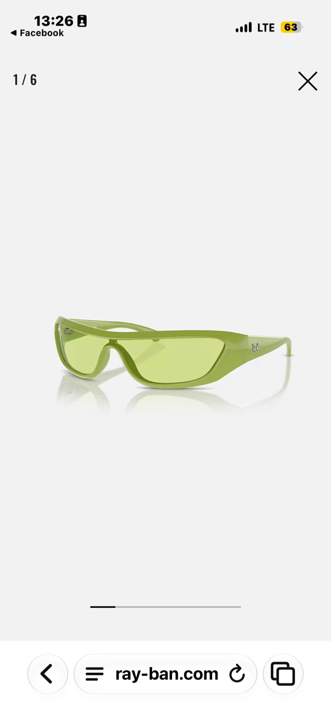 Ray-Ban Rectangular Sunglasses - Lime Green