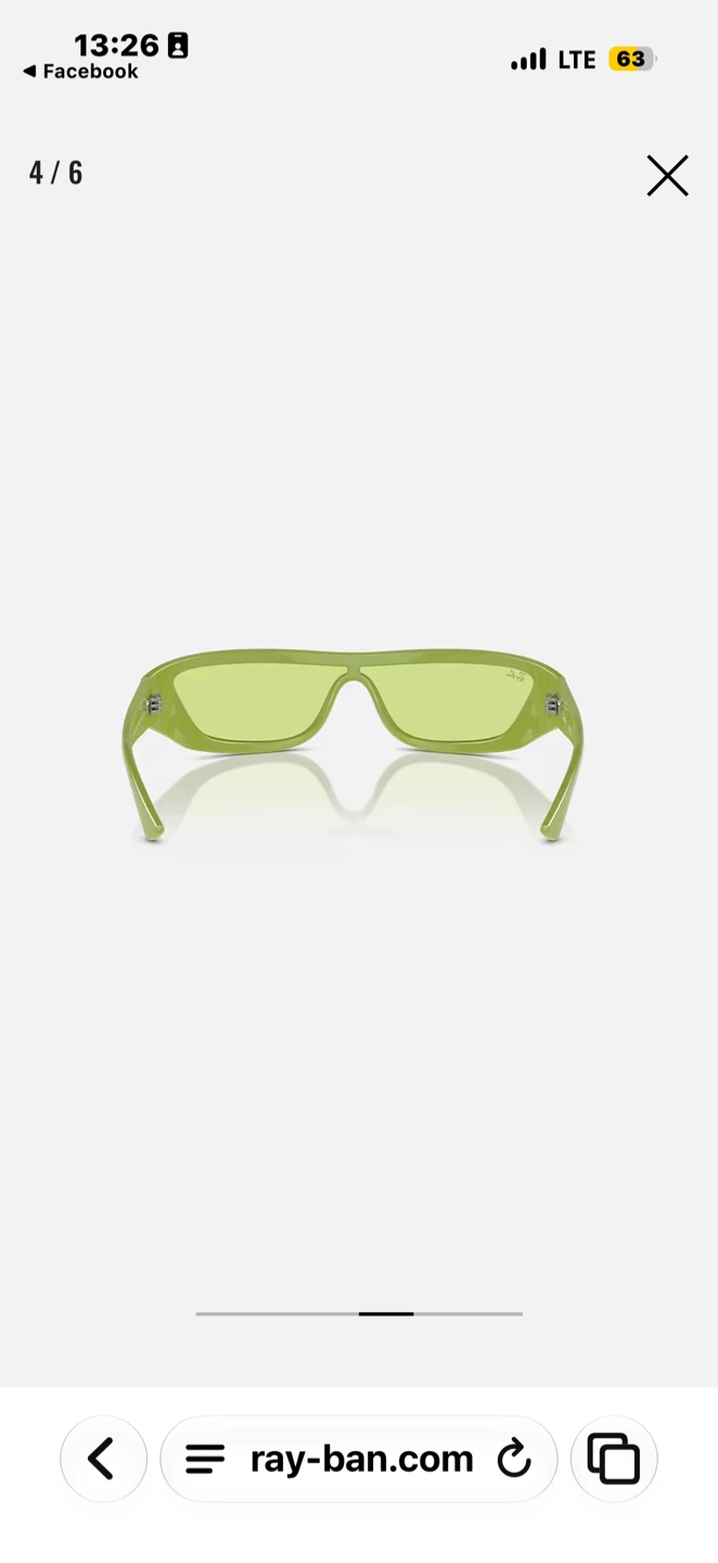 Ray-Ban Rectangular Sunglasses - Lime Green - photo 4