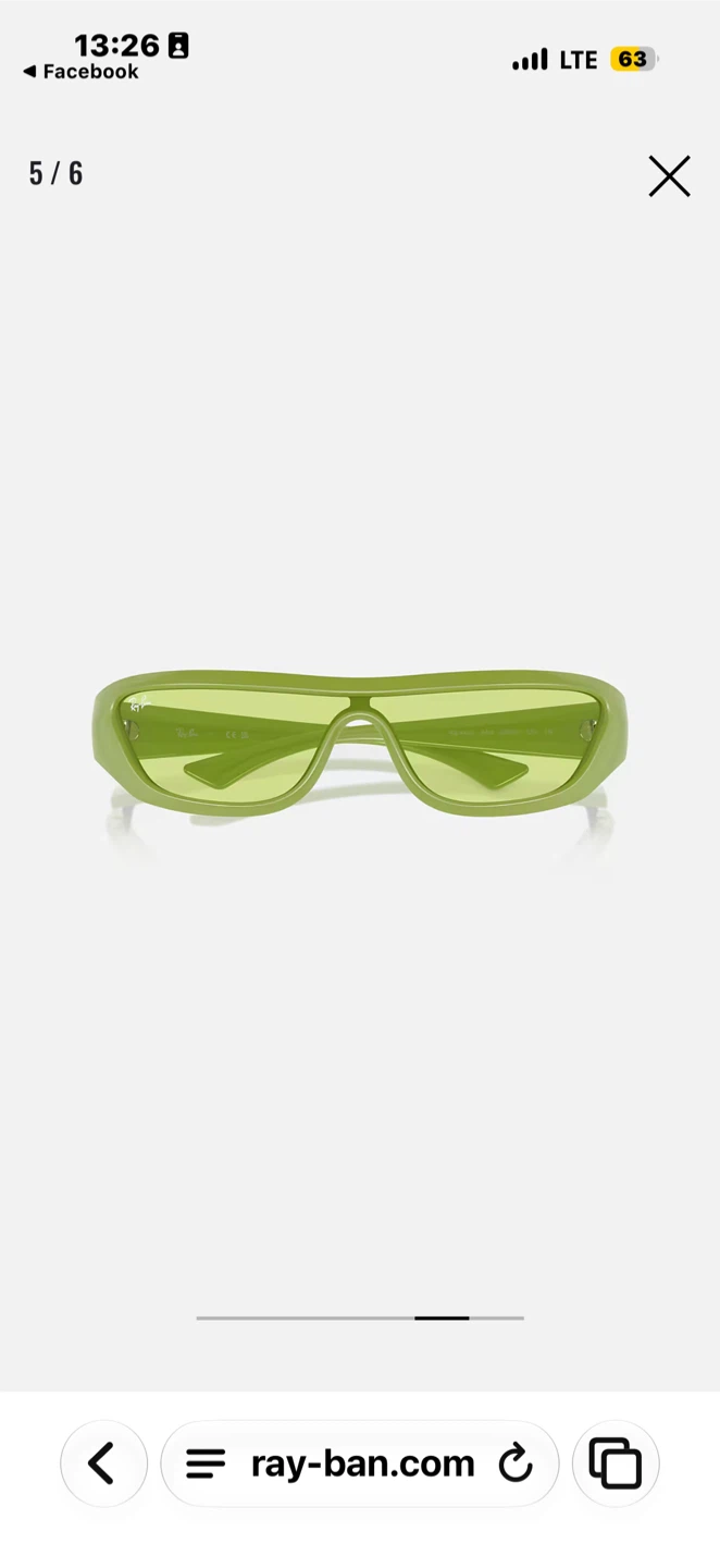 Ray-Ban Rectangular Sunglasses - Lime Green - photo 5