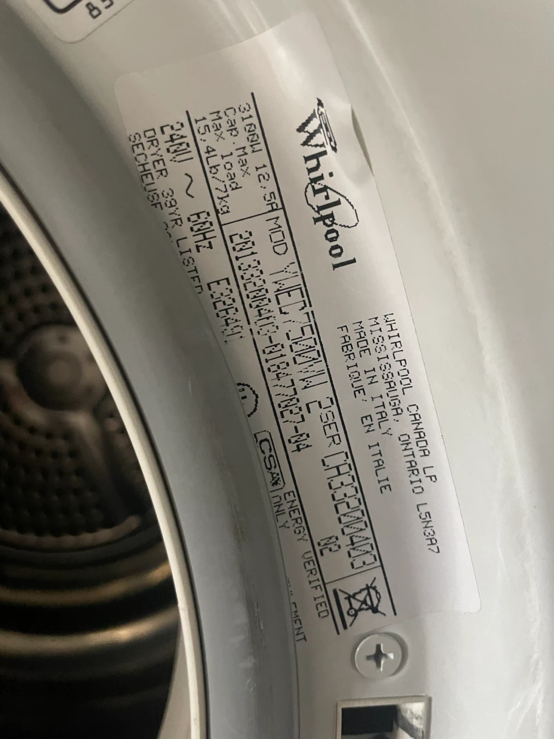 Whirlpool Electric Dryer - photo 2