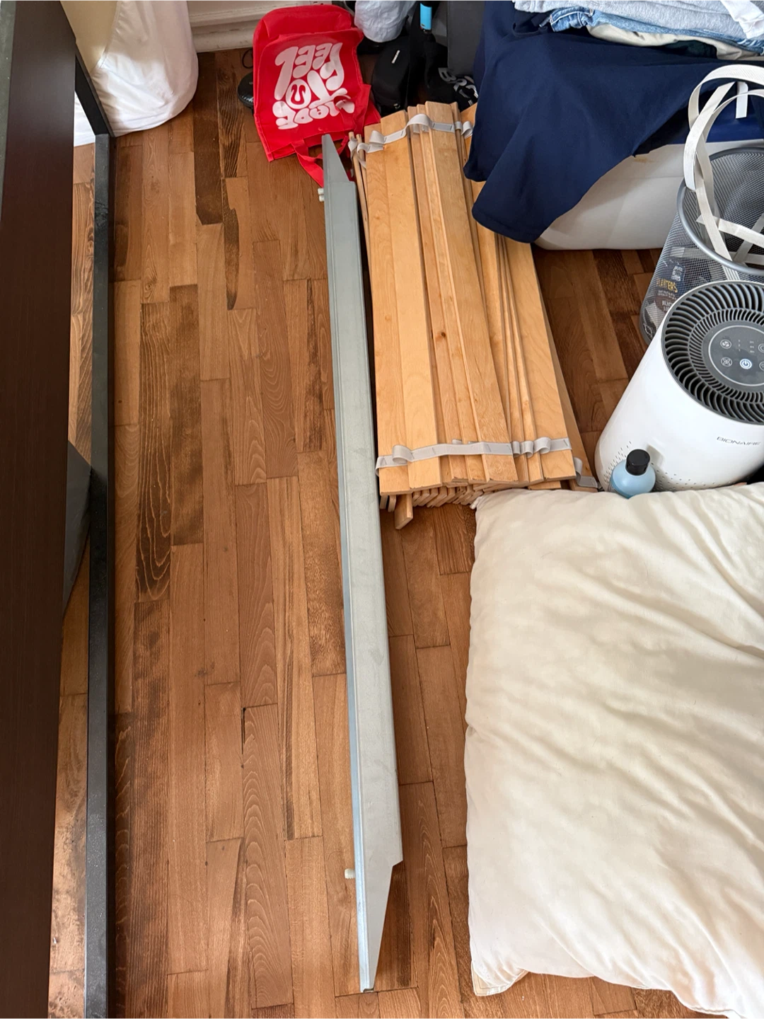 NEED GONE Used IKEA Bed Frame w/ Side Table - photo 3