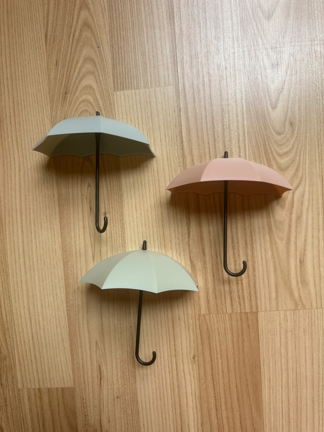 Set of 3 Umbrella Wall Hooks - PLASTIC
