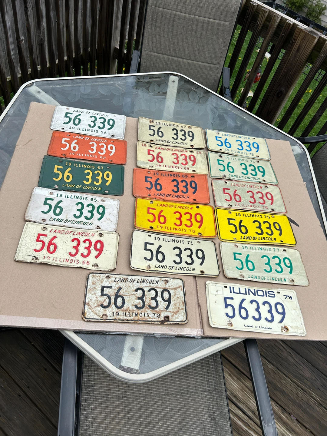 Collection of matching Illinois license plates multiple years - photo 4