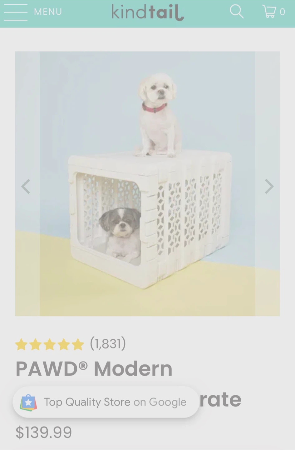 PAWD Modern Pet Crate - photo 2